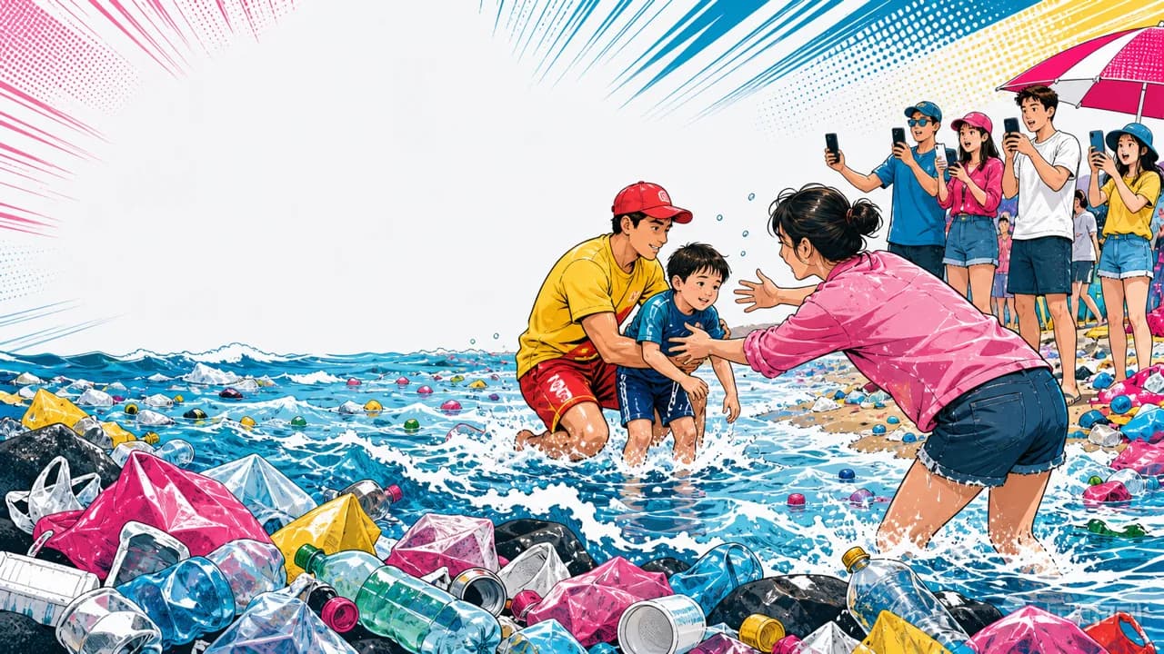 Videos of Trash-Strewn Chinese Beaches and Bystanders Filming a Drowning Draw Outrage in Japan