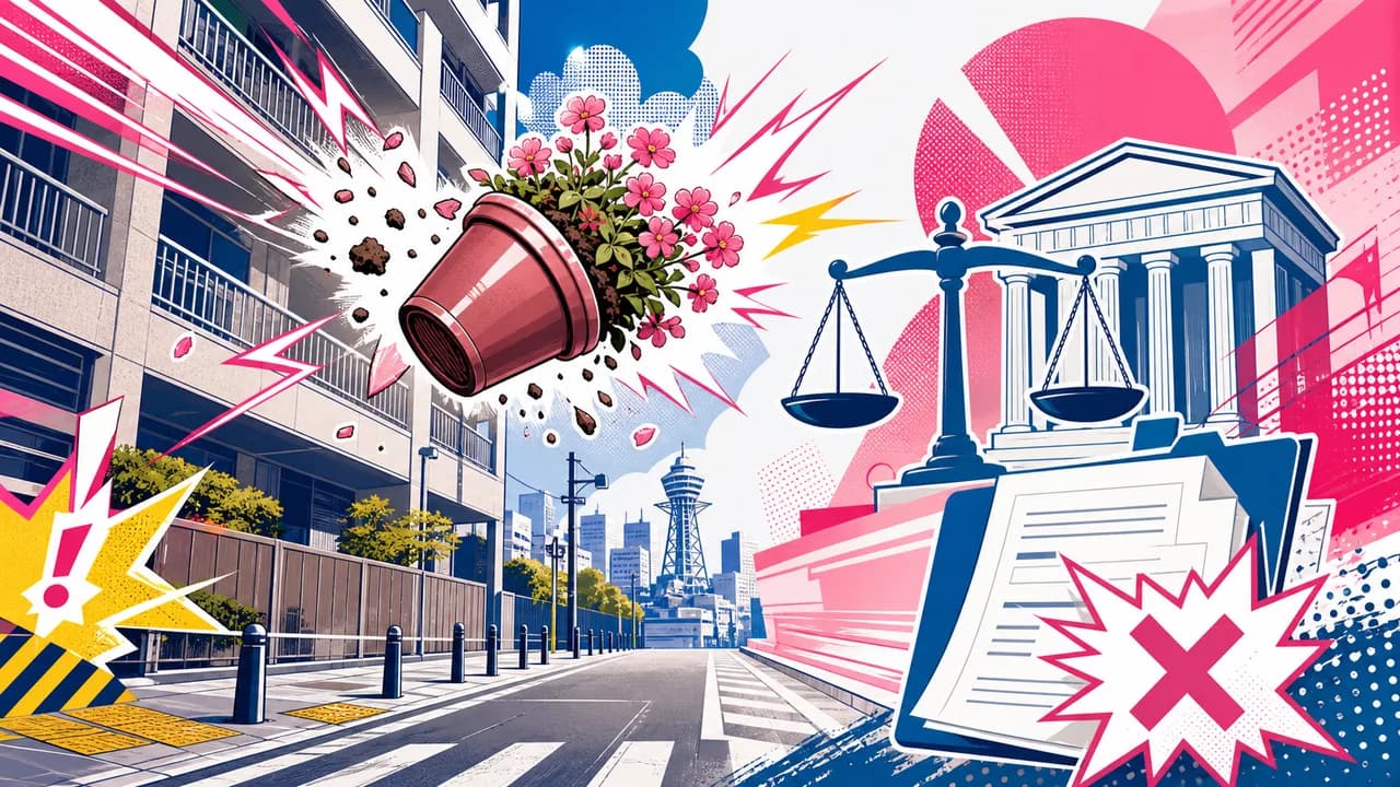 A Flowerpot Dropped From the 6th Floor, No Charges Filed: Japan Fumes at 'Soft' Justice