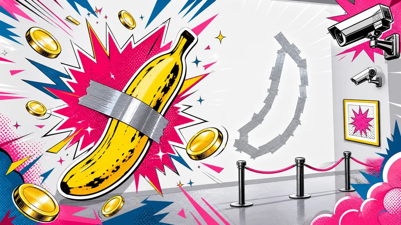 Stolen 'Banana Art' in France Fuels Online Mockery
