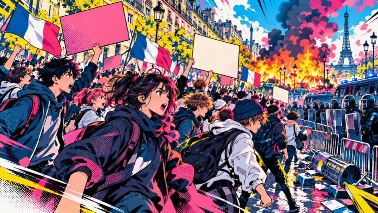 France's High-School Protests Turn to Riots