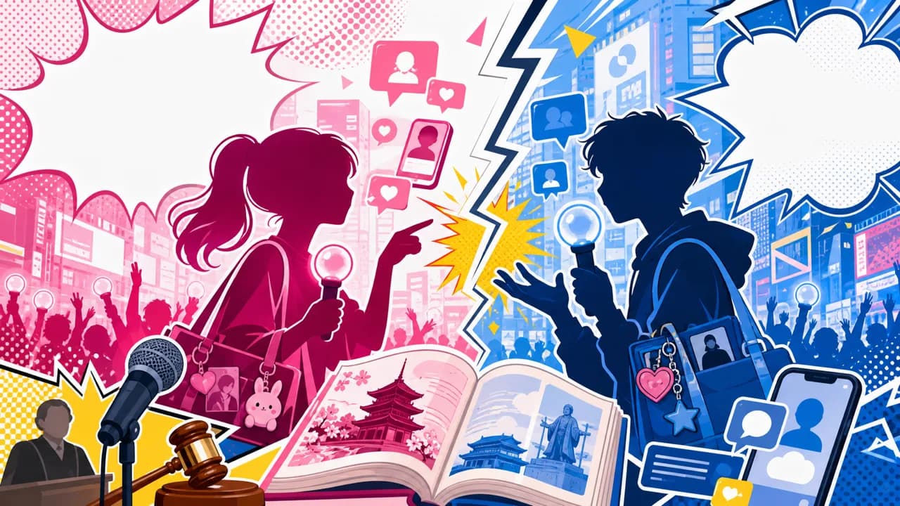 A BTS Kiss Trial and a 'World History' Viral Post Reopen Japan–Korea Friction