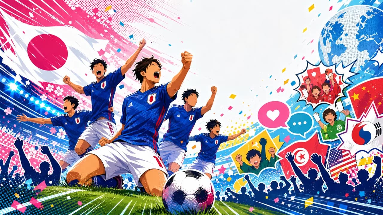 Japan's 4-0 World Cup Rout of Tunisia and the Reactions From Its Neighbors
