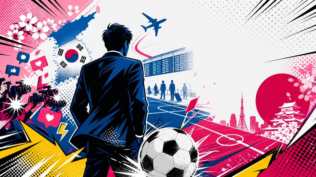 Korea's Football Coach Leaves for the US as Japan-Korea Frictions Simmer