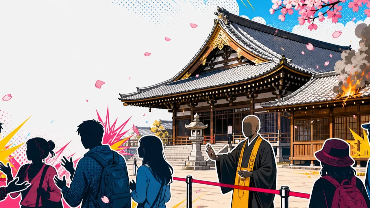 Kyoto Temple Fire Reignites Anger Over a Chinese Tourist's 'You'll Be Erased' Threat