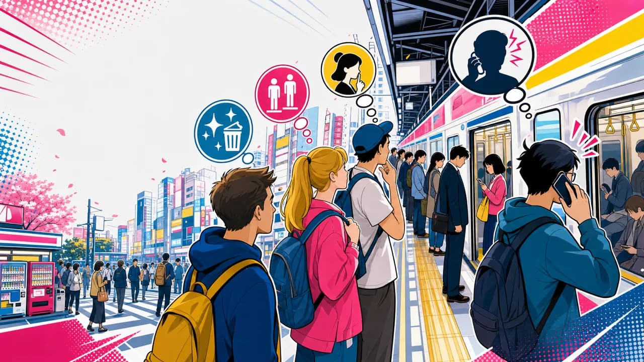 Tokyo's Quiet Streets Praised Abroad as Foreigner-Manners Debate Turns Sharp at Home