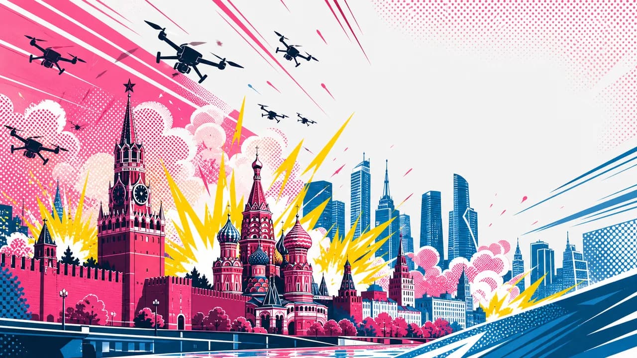 Ukraine Hits Moscow With Its Largest Drone Strike, and Japan Sees Russia's Reversal