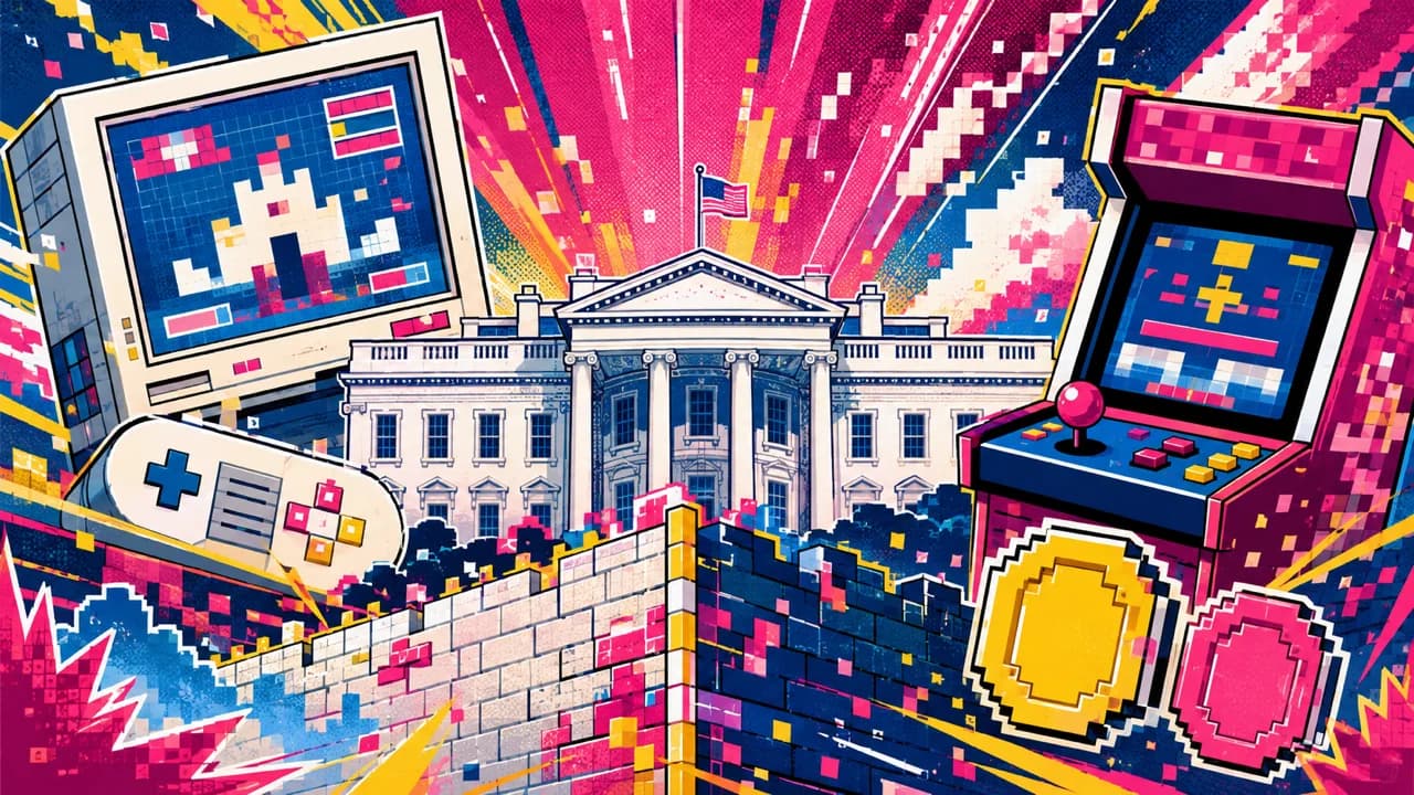 The White House's Retro-Game Policy Site, Seen From Japan