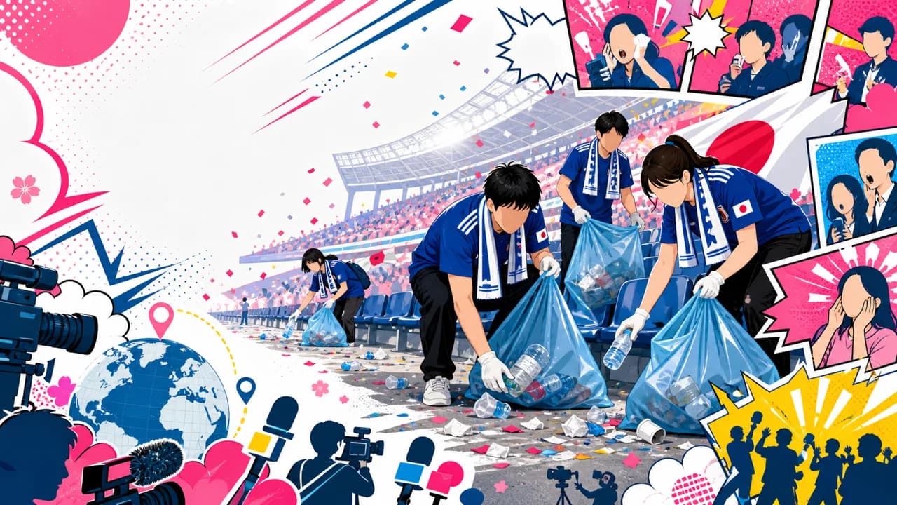Japan's World Cup Cleanup Crew: Pride, Cynicism, and a Chinese Media Jab