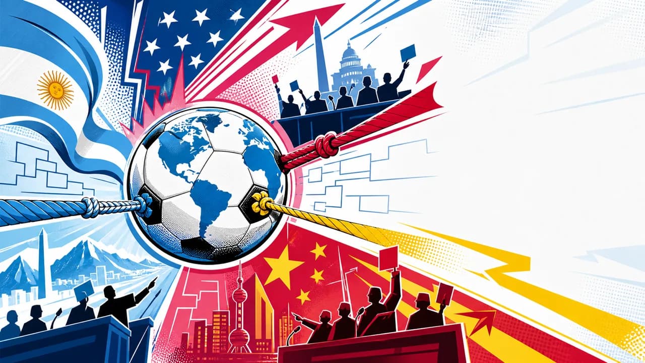 US-China Co-Hosting Talk and Argentina's Banner Put Politics Into the World Cup
