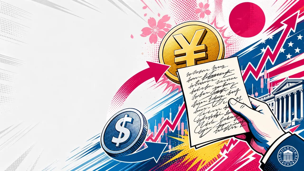 Una lista de tareas manuscrita sitúa a Washington en el centro del problema del yen japonés