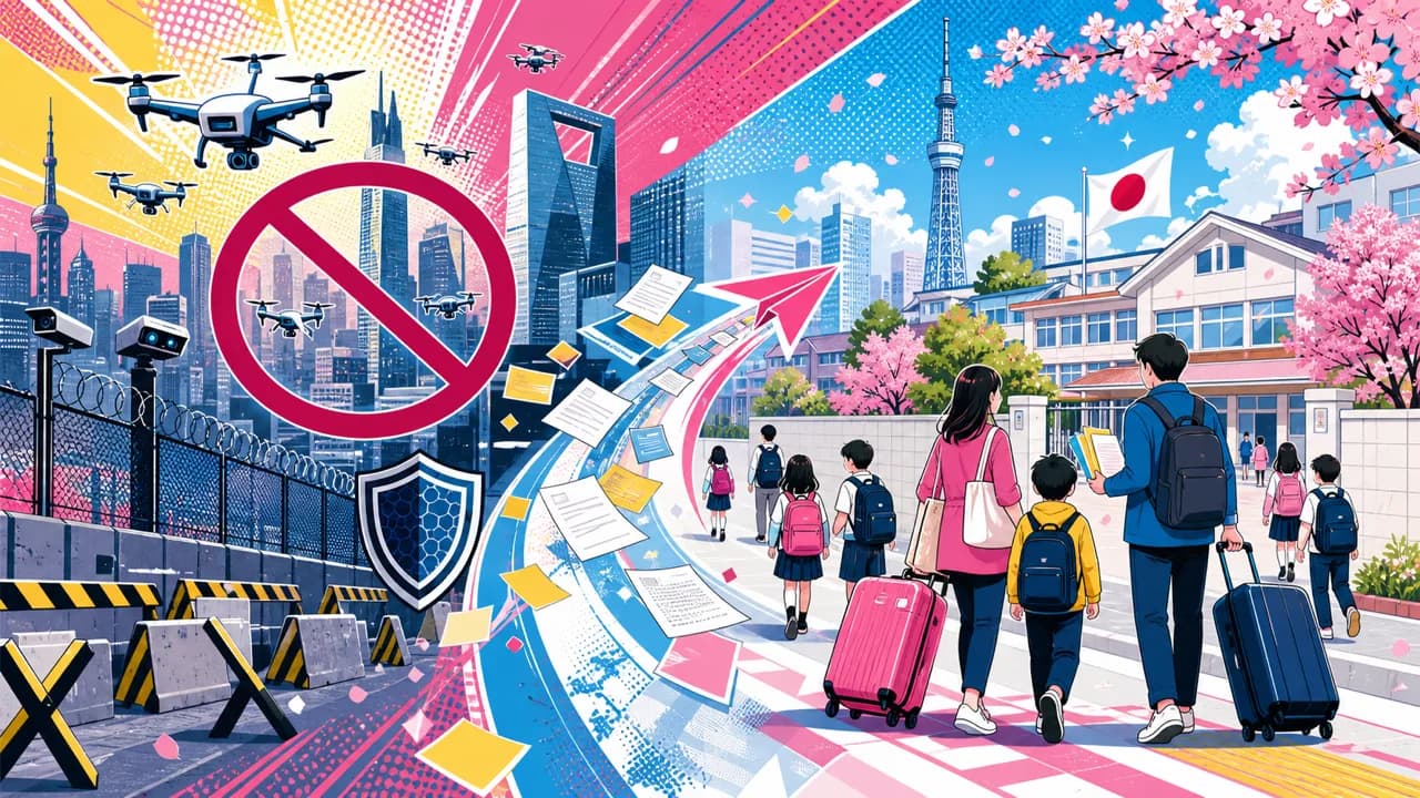 Las prohibiciones de drones en China y la migración china a Japón