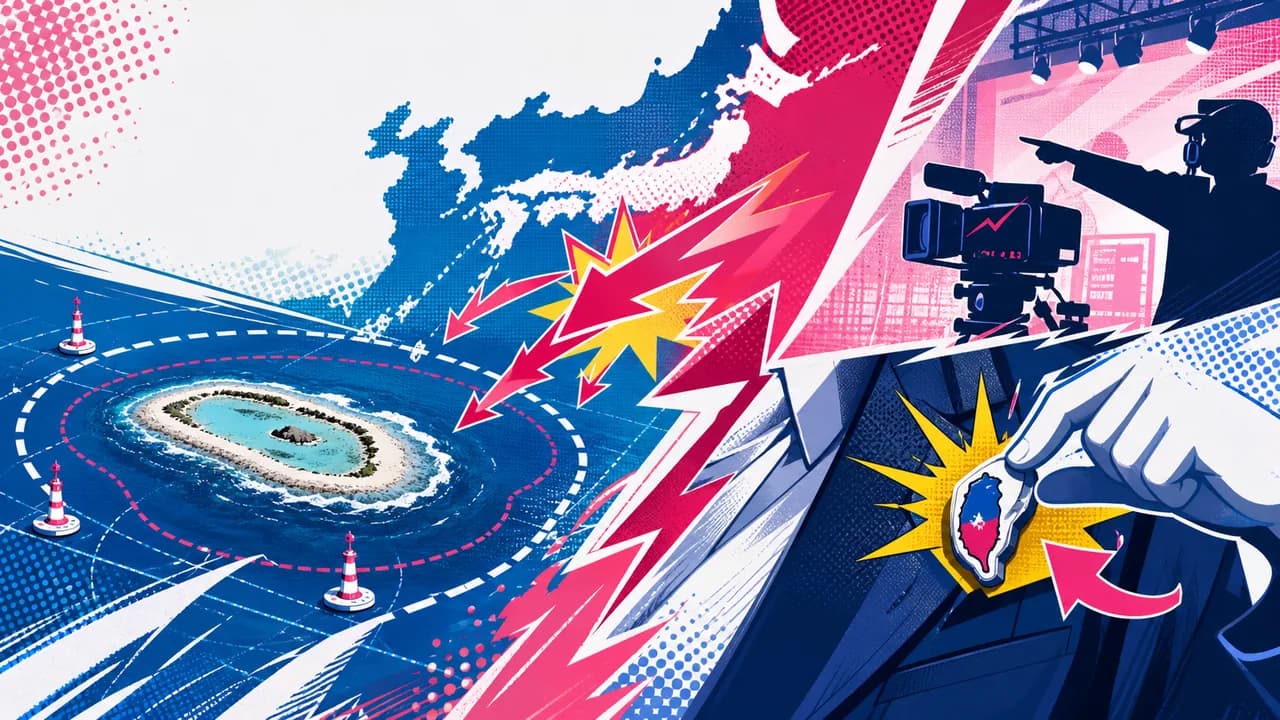 China llama a Okinotorishima 'solo una roca' mientras un diputado japonés dice que la televisión le pidió quitarse la insignia de Taiwán