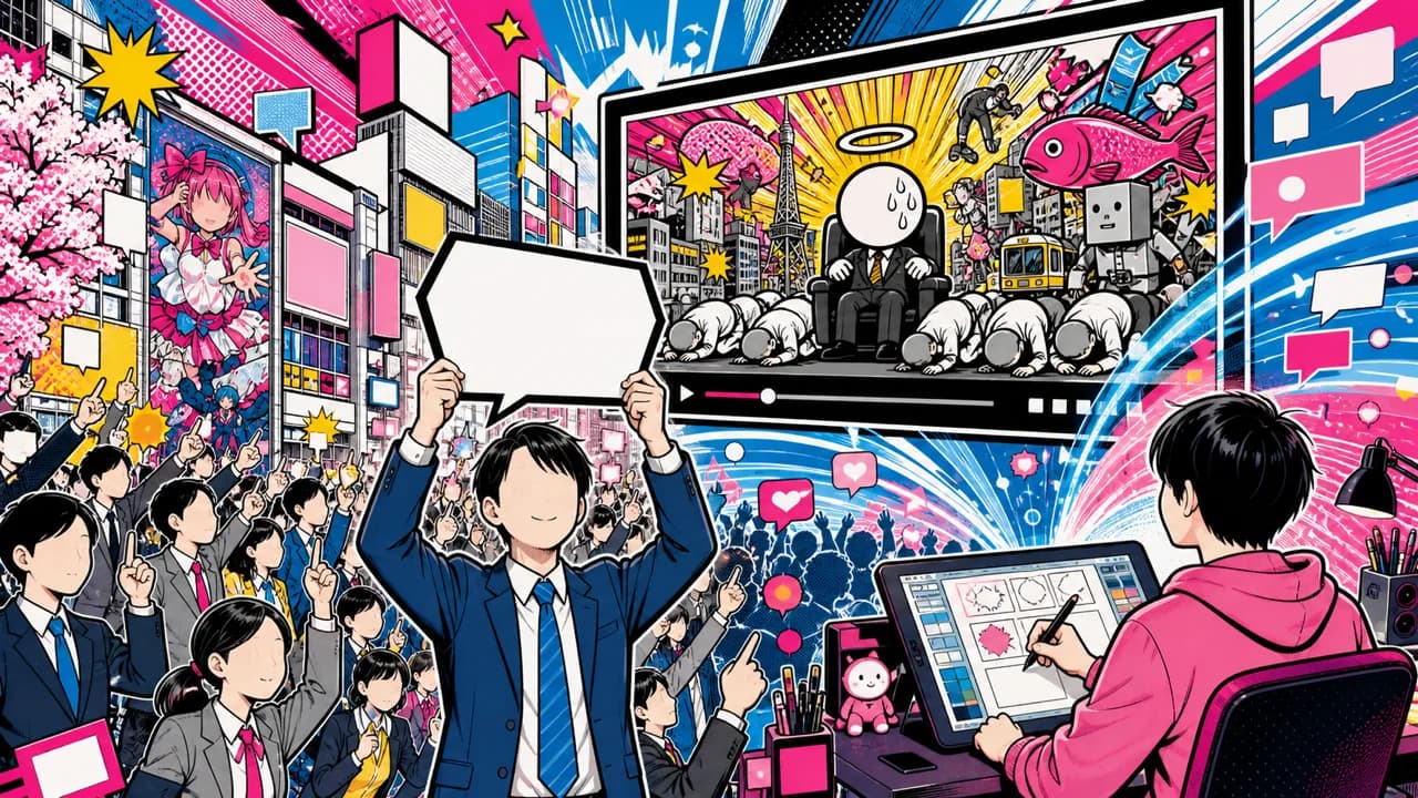El anime satírico de internautas chinos toca la fibra en Japón