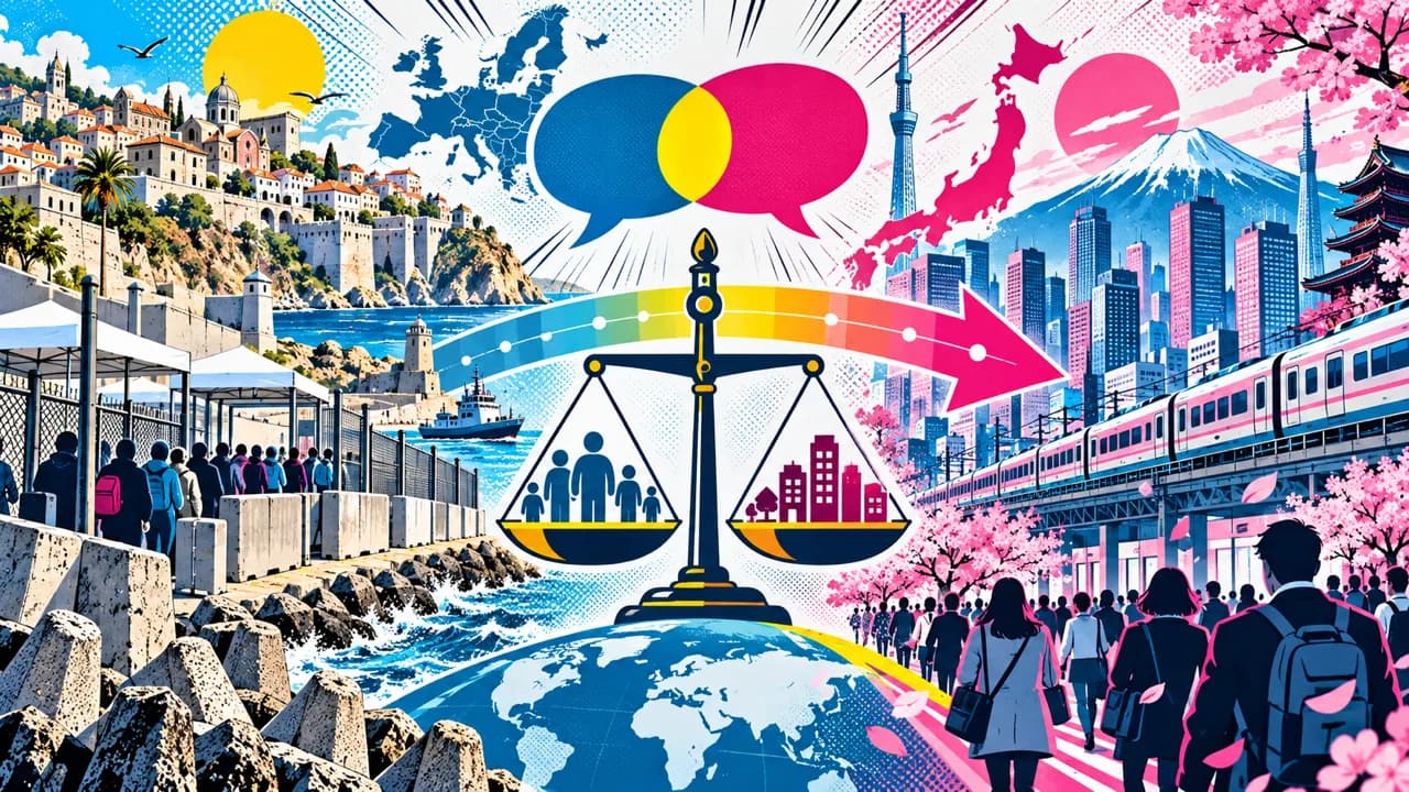 Los problemas migratorios de Europa se convierten en una advertencia sobre el futuro de Japón
