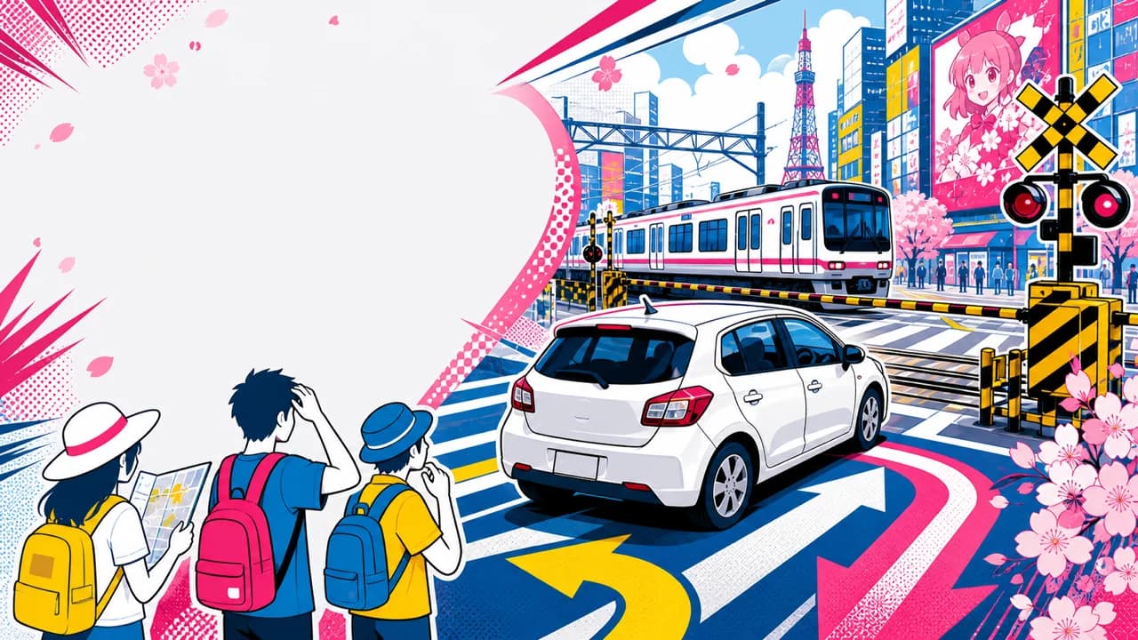 Un coche de alquiler en un paso a nivel reaviva el debate japonés sobre los turistas al volante
