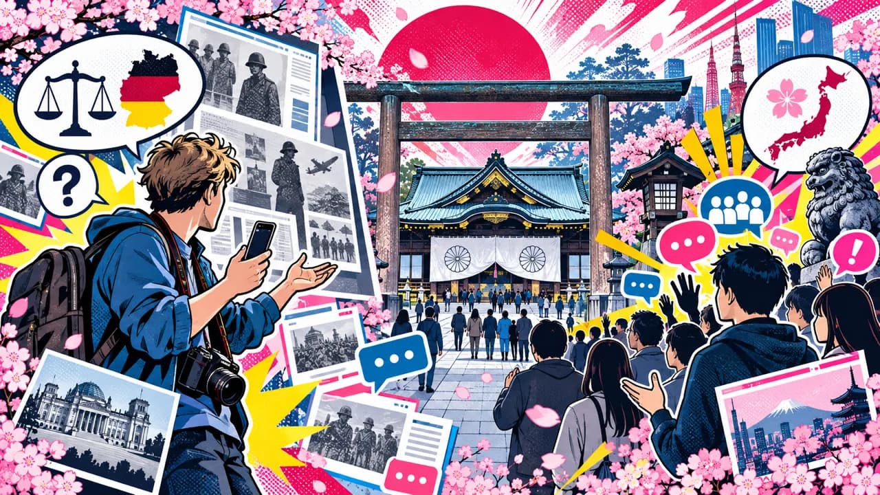 Una turista alemana llama a Yasukuni 'ilegal en Alemania' y Japón responde