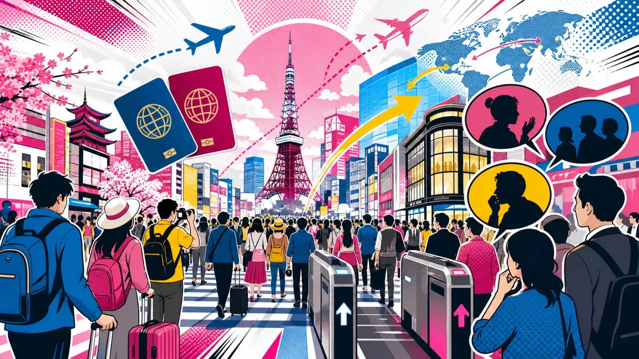 Auge del turismo, propuestas sin visado y el debate sobre los extranjeros en Japón