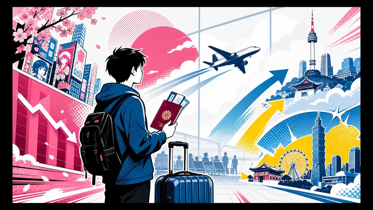 Los viajes de los japoneses al extranjero se desploman a niveles de los años 90