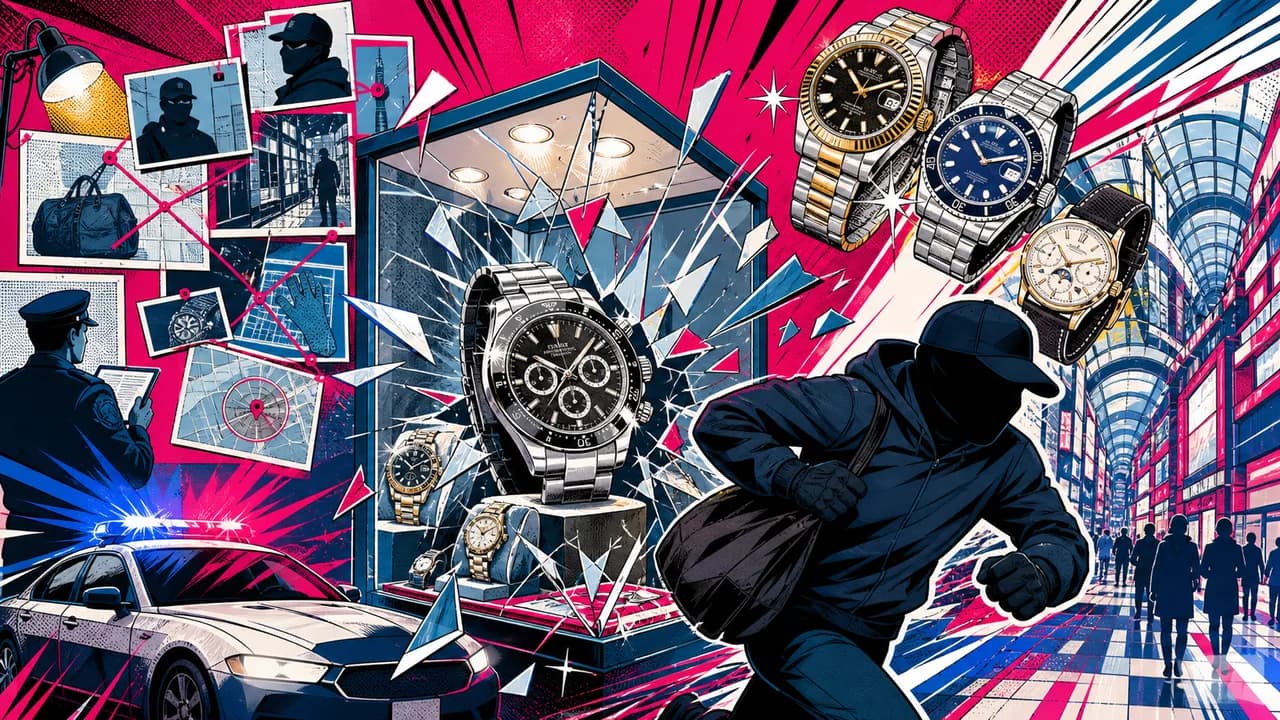 Una visita de cuatro días, un robo de relojes de 200 millones de yenes y tres desaparecidos
