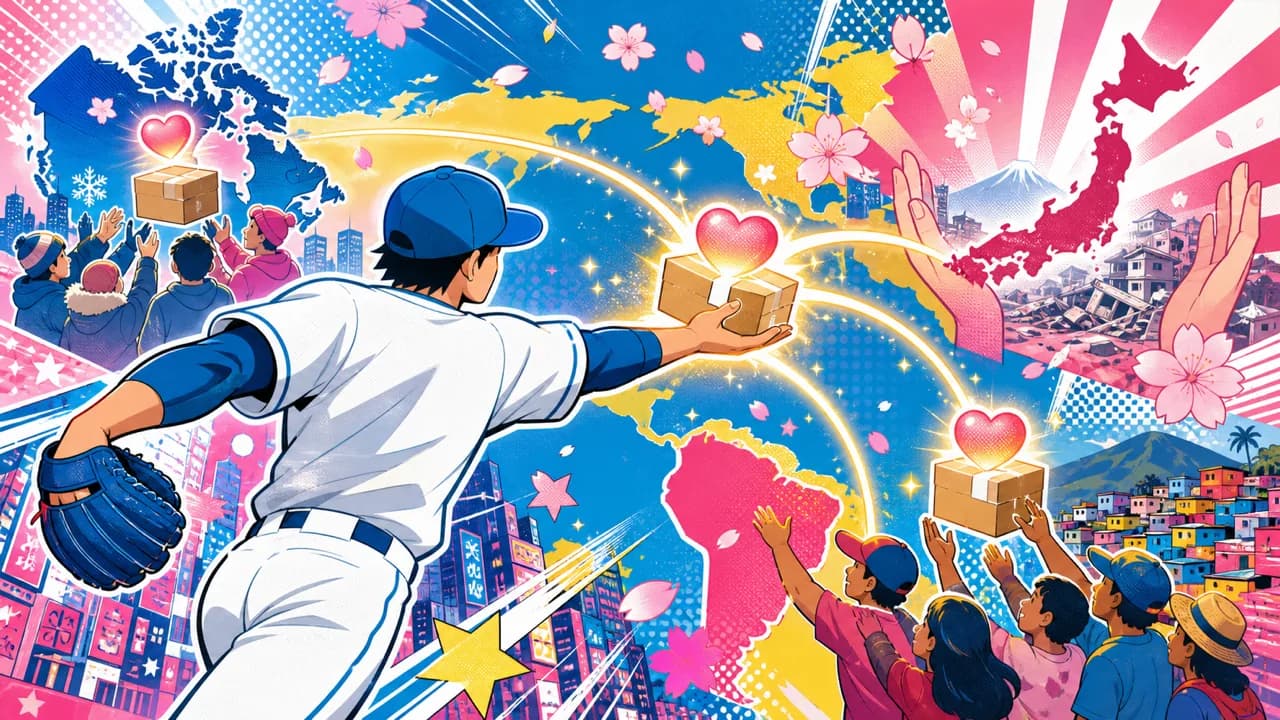 Las presuntas donaciones transfronterizas de Ohtani para desastres