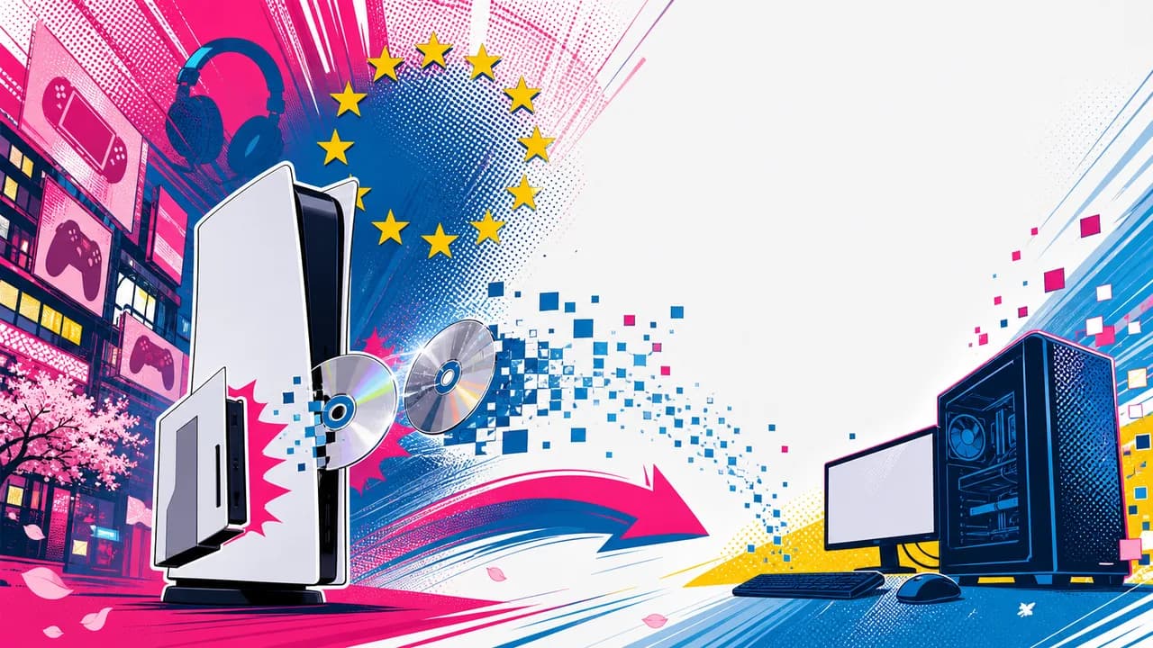 La UE no bloqueará el fin de los discos de Sony, y casi la mitad de los usuarios de PS5 se plantea pasarse al PC