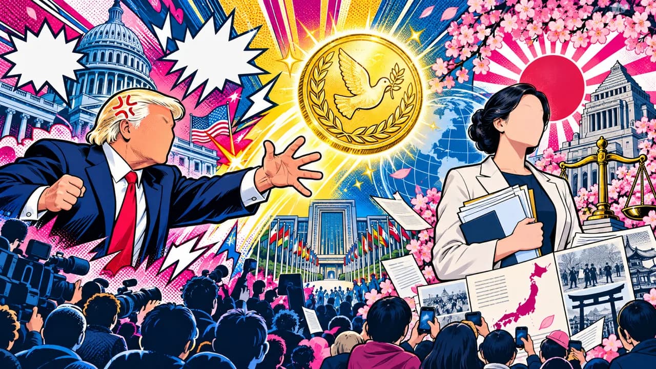 Trump estalla por el desaire del Nobel mientras resurge el historial de la premiada sobre Japón