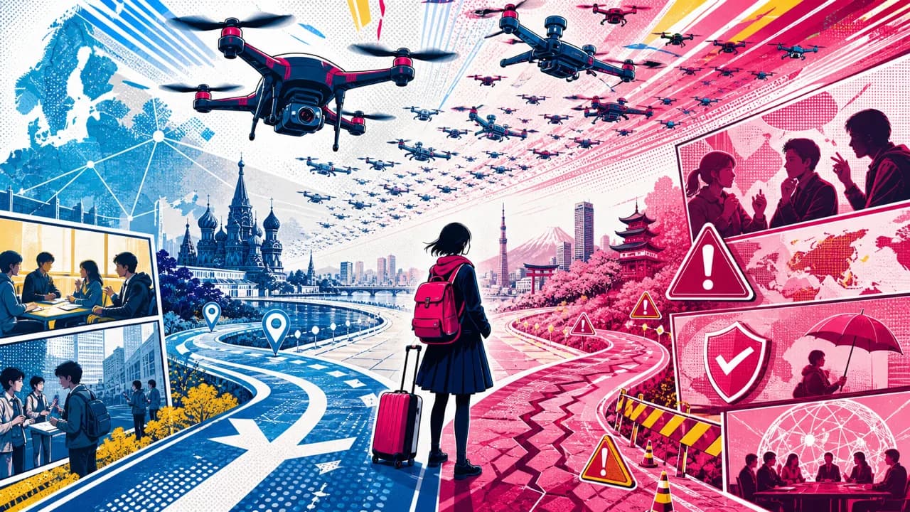 Mil drones al día, y estudiantes japoneses enviados a Rusia