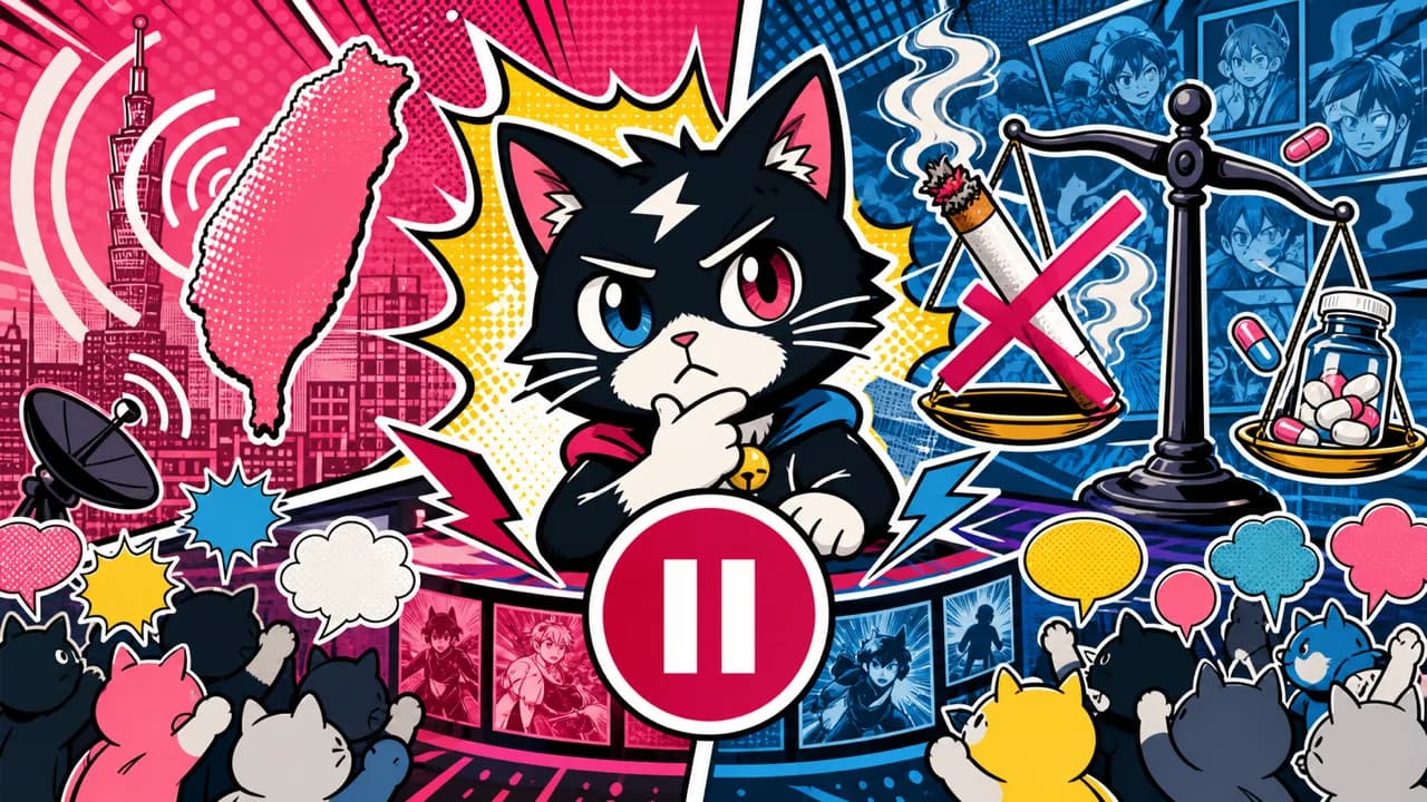 El anime 'Yanineko' es retirado del streaming en Hong Kong y Taiwán por las marcas de cigarrillos