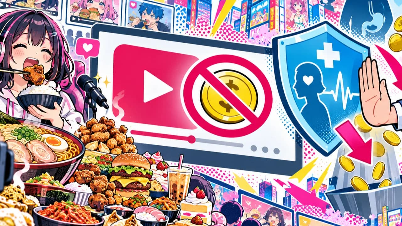 YouTube avanza para desmonetizar los vídeos de mukbang y de comilonas