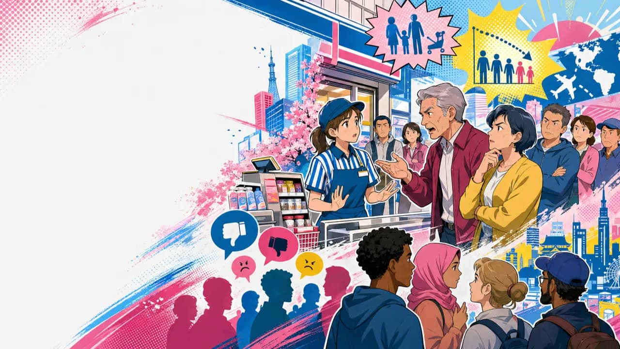 Immigration, Konbini Friction, and Japan's Low-Birthrate Argument