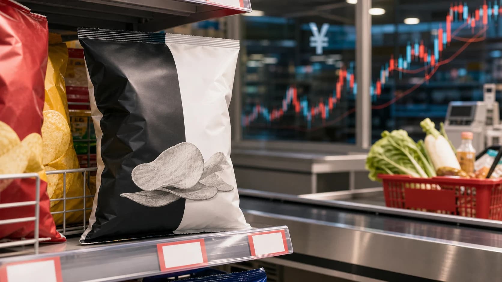 Black-and-White Potato Chips: Japan's Weak Yen Hits Everyday Shelves